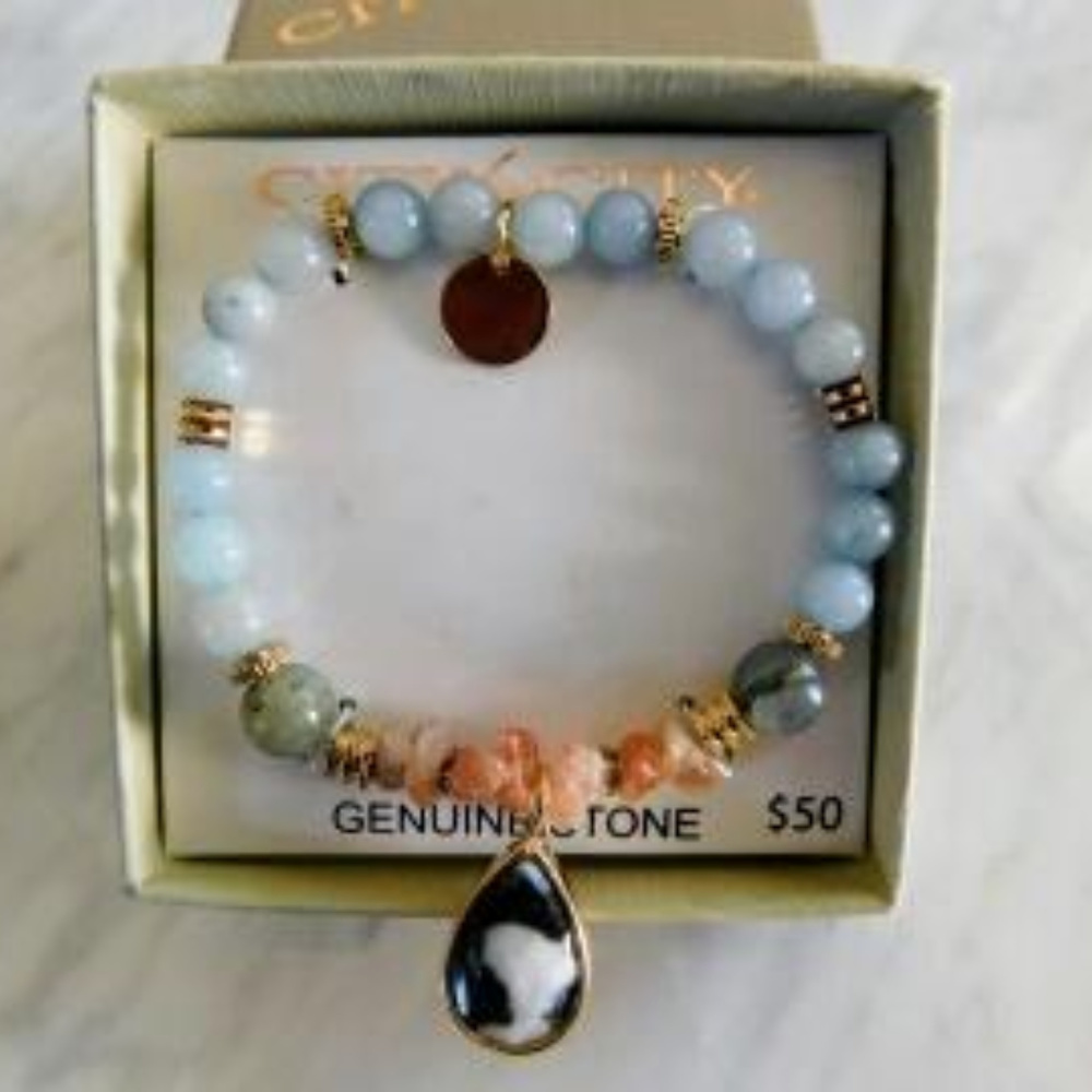 City by City Genuine Stone Bracelet